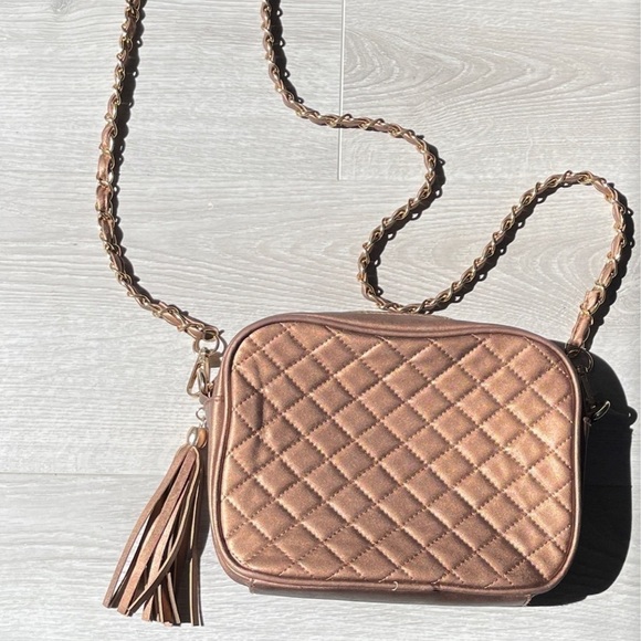 Charlotte Russe Handbags - Purse Charlotte Russe Gold chain crossbody